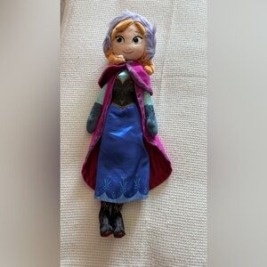 Disney Frozen Anna Plush Doll - Pink and Blue